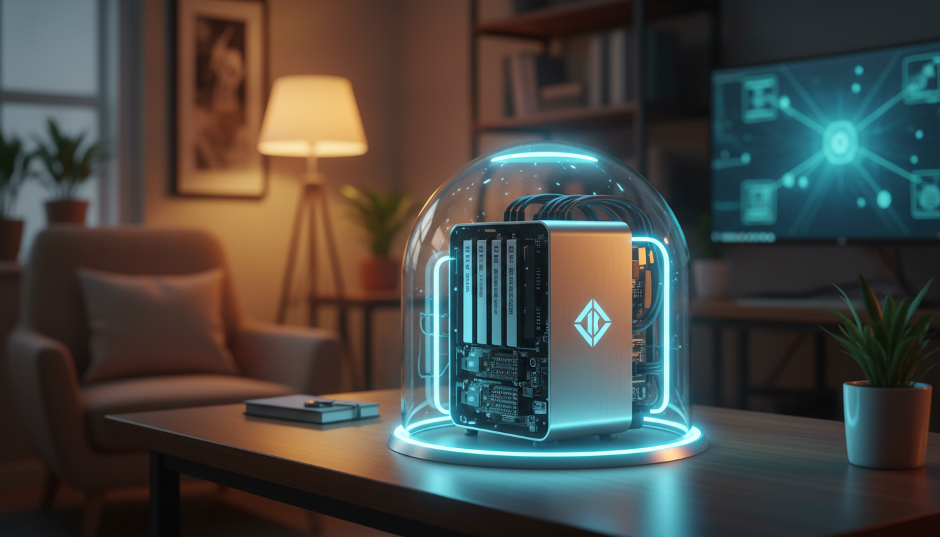 Serveur local protégé sous dôme